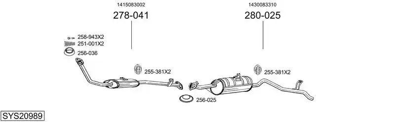 BOSAL SYS20989