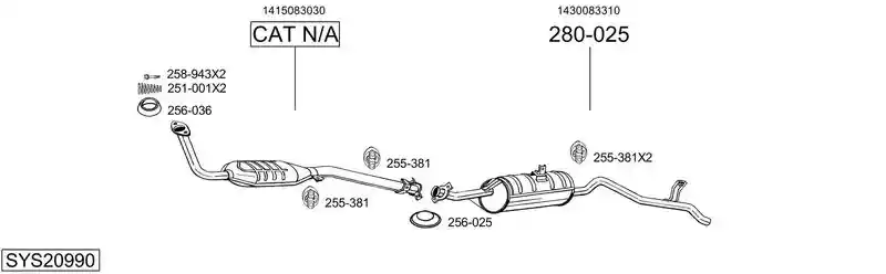 BOSAL SYS20990