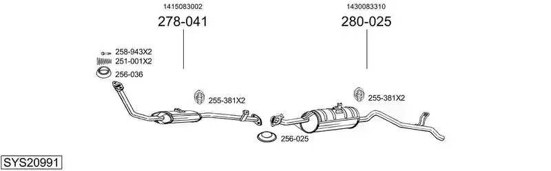 BOSAL SYS20991