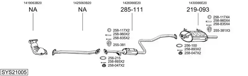 BOSAL SYS21005