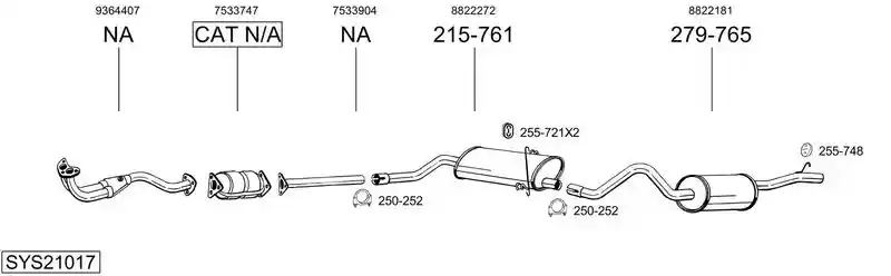 BOSAL SYS21017