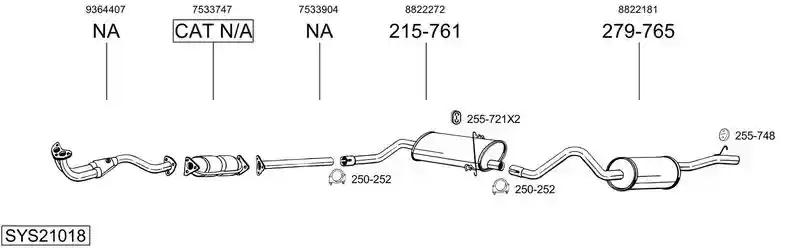 BOSAL SYS21018