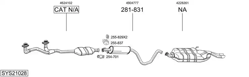 BOSAL SYS21028