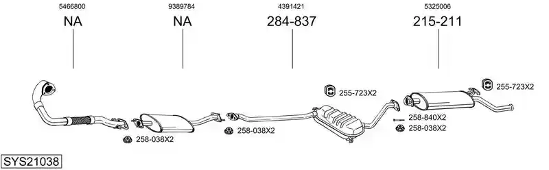 BOSAL SYS21038