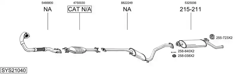 BOSAL SYS21040
