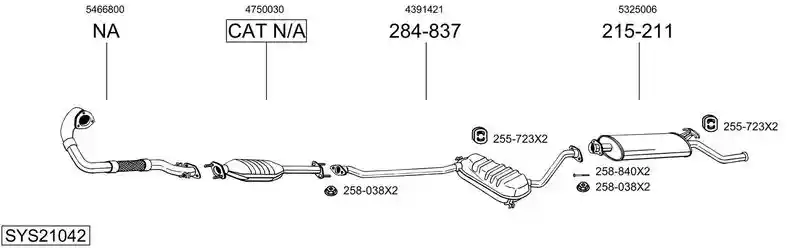 BOSAL SYS21042