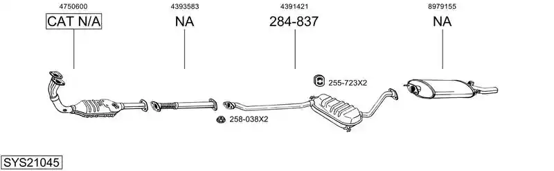 BOSAL SYS21045