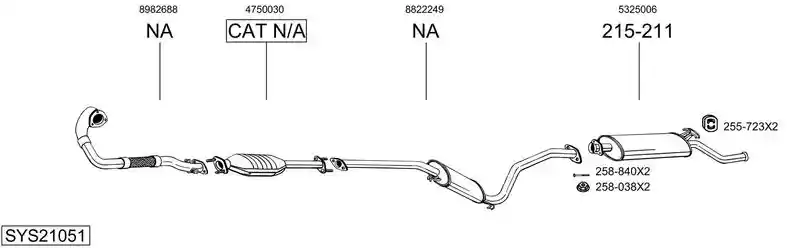 BOSAL SYS21051