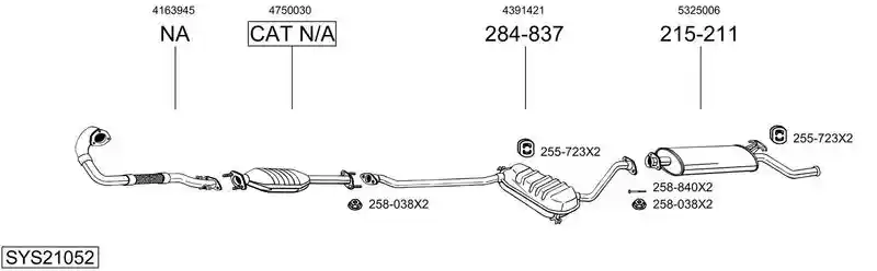 BOSAL SYS21052