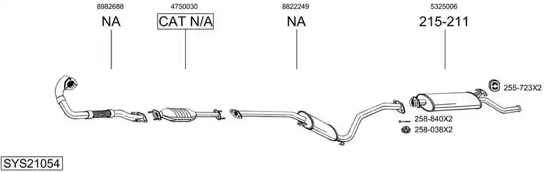 BOSAL SYS21054
