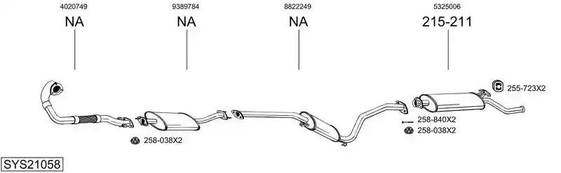 BOSAL SYS21058