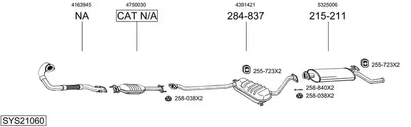 BOSAL SYS21060