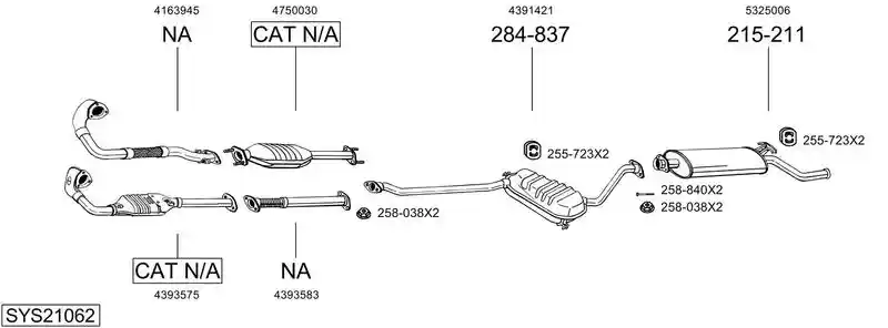 BOSAL SYS21062