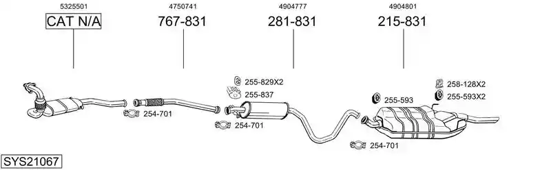 BOSAL SYS21067