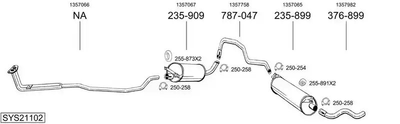 BOSAL SYS21102