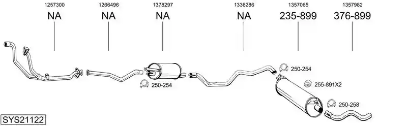BOSAL SYS21122