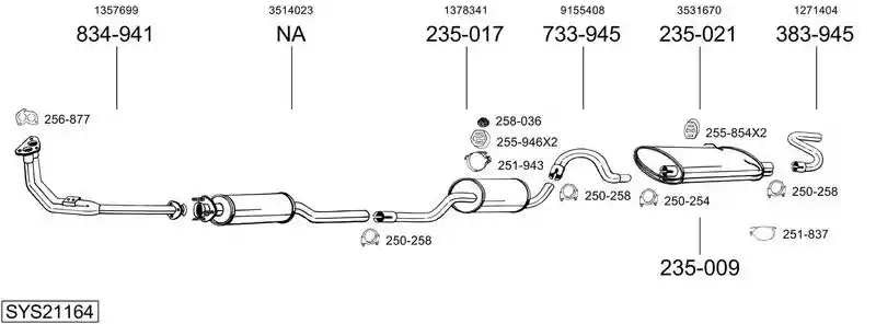 BOSAL SYS21164