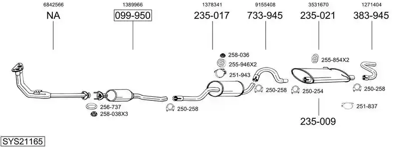 BOSAL SYS21165
