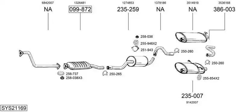 BOSAL SYS21169