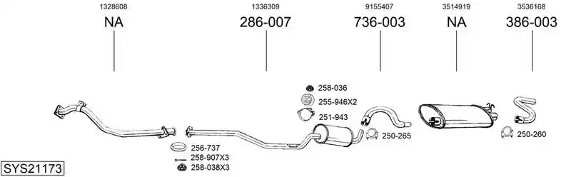 BOSAL SYS21173