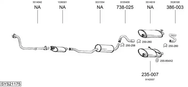 BOSAL SYS21175