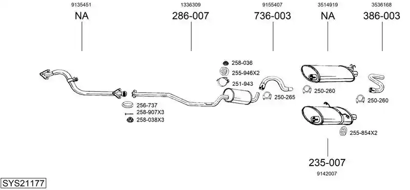 BOSAL SYS21177