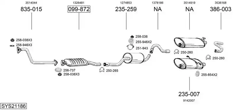 BOSAL SYS21186