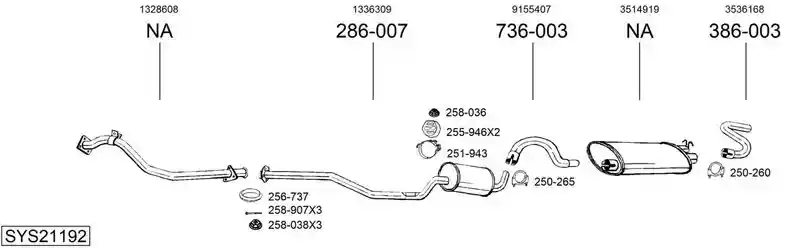 BOSAL SYS21192