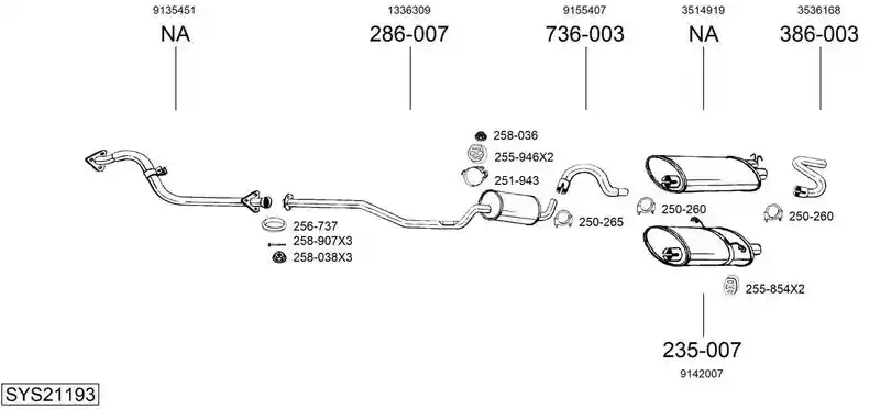 BOSAL SYS21193