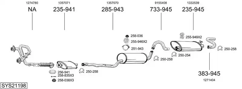 BOSAL SYS21198