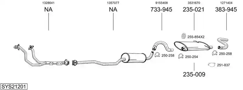 BOSAL SYS21201