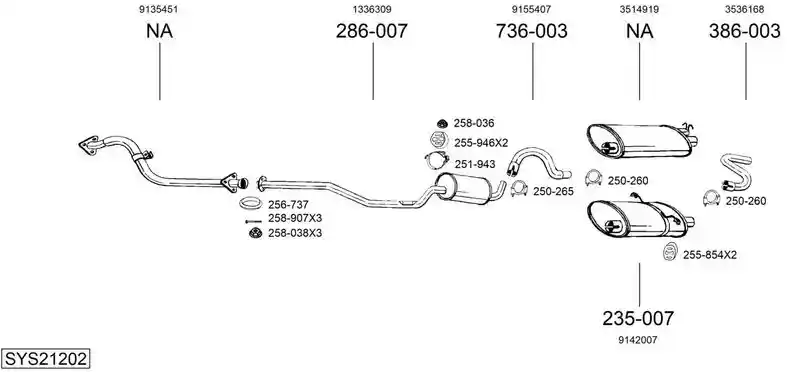 BOSAL SYS21202