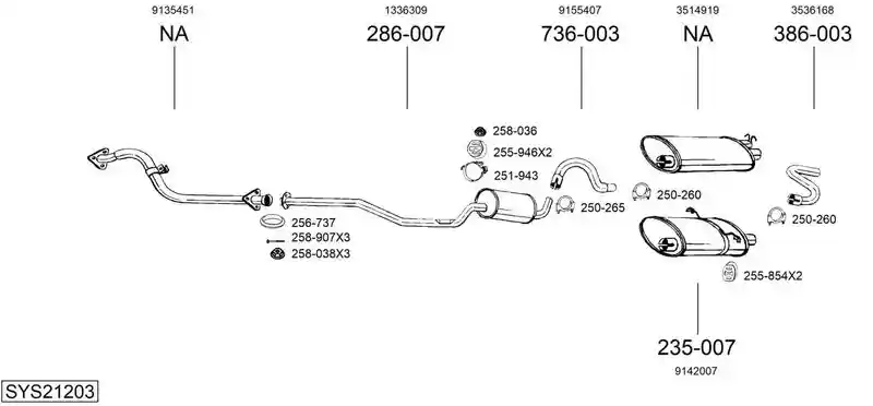 BOSAL SYS21203