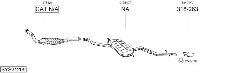 BOSAL SYS21205