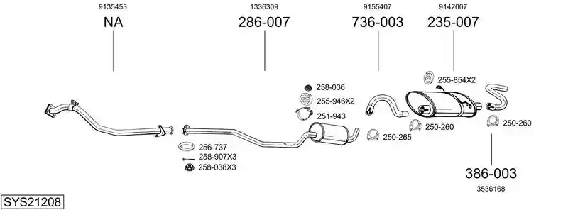 BOSAL SYS21208