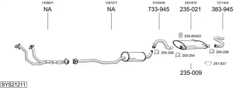 BOSAL SYS21211