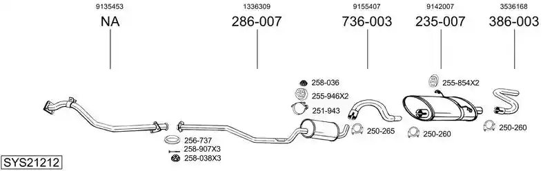 BOSAL SYS21212