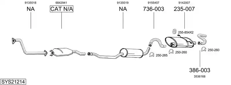 BOSAL SYS21214