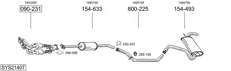BOSAL SYS21407