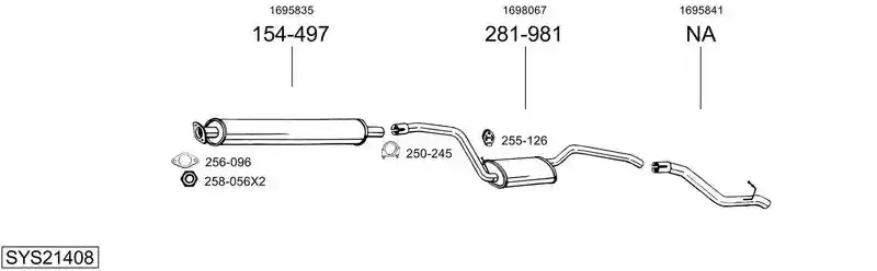 BOSAL SYS21408