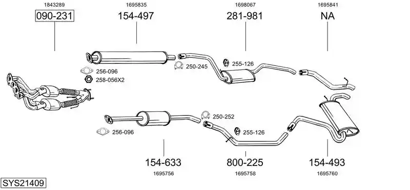 BOSAL SYS21409