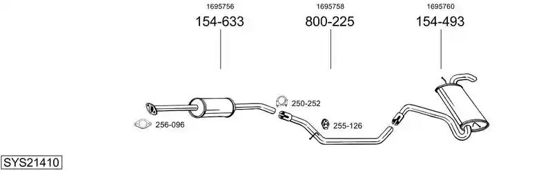 BOSAL SYS21410