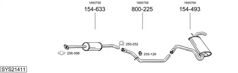 BOSAL SYS21411