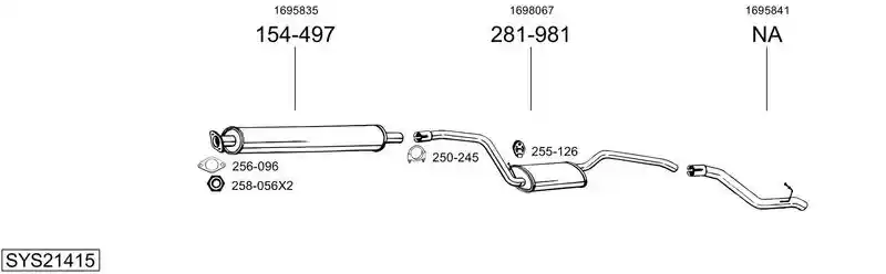 BOSAL SYS21415