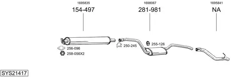 BOSAL SYS21417