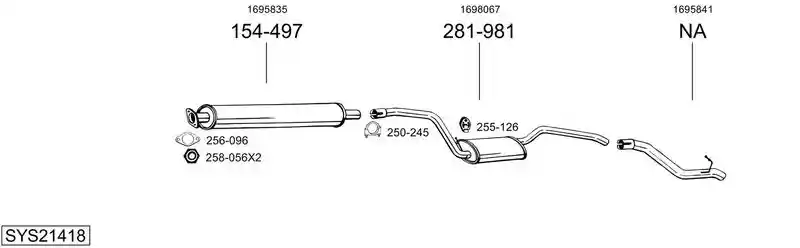 BOSAL SYS21418