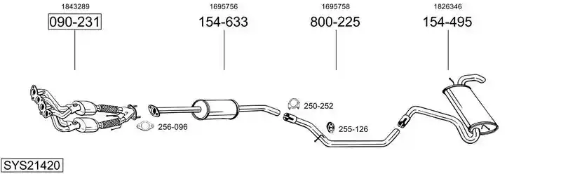 BOSAL SYS21420