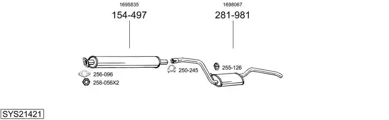 BOSAL SYS21421