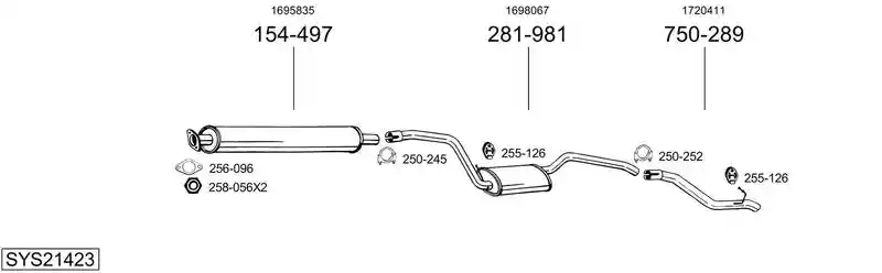 BOSAL SYS21423