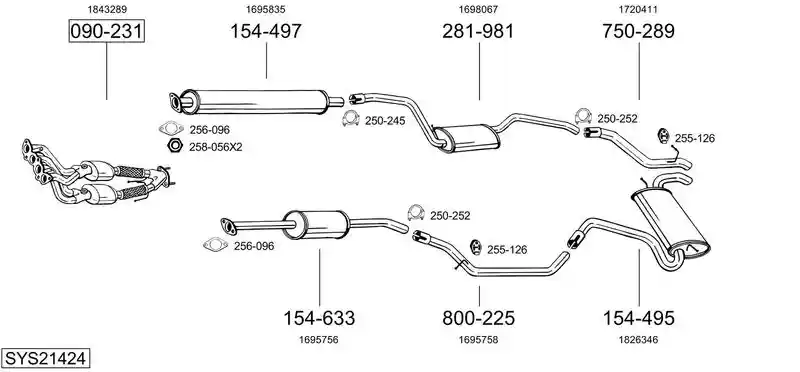 BOSAL SYS21424